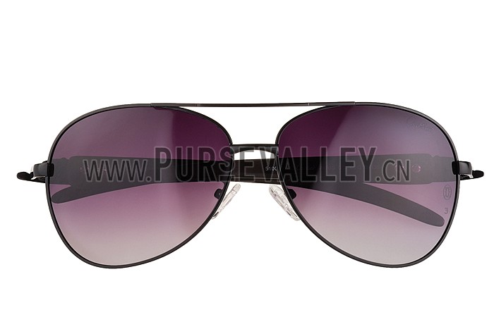 Cartier Panthere Detail Black Frame Gradient Lenses Sunglasses 308130
