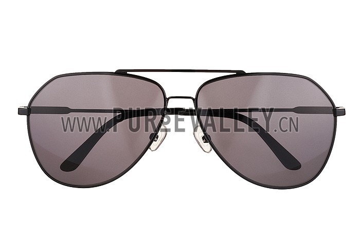 Dolce And Gabbana Aviator Black Frame Sunglasses 308137