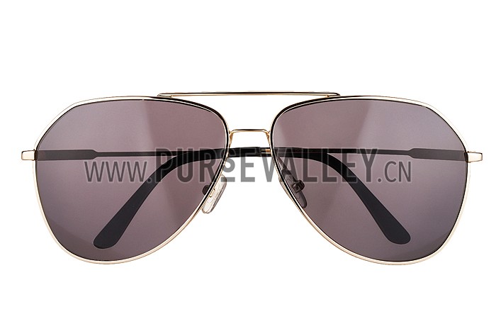 Dolce And Gabbana Aviator Gold Frame Sunglasses 308138