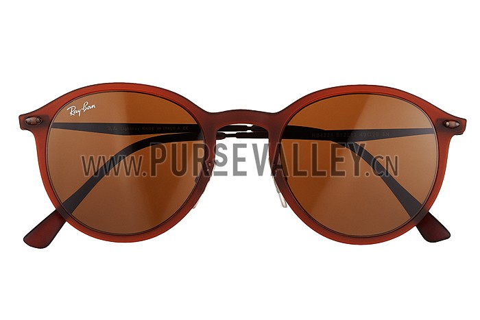 Ray Ban Clubround Brown Frame Brown Lenses Sunglasses 308171