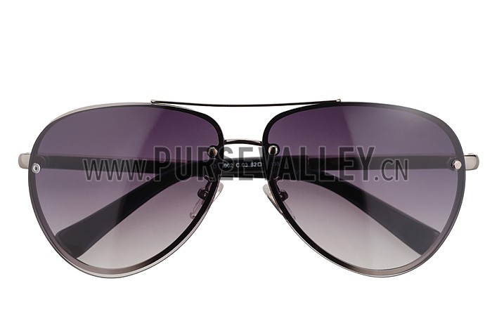 Dolce and Gabbana Pilot Grey Frame Sunglasses 308195