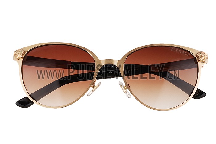 Versace Medusa Gold Frame Brown Lenses Sunglasses 308181