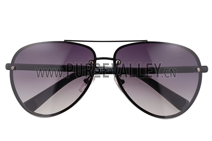 Dolce and Gabbana Pilot Black Frame Sunglasses 308192