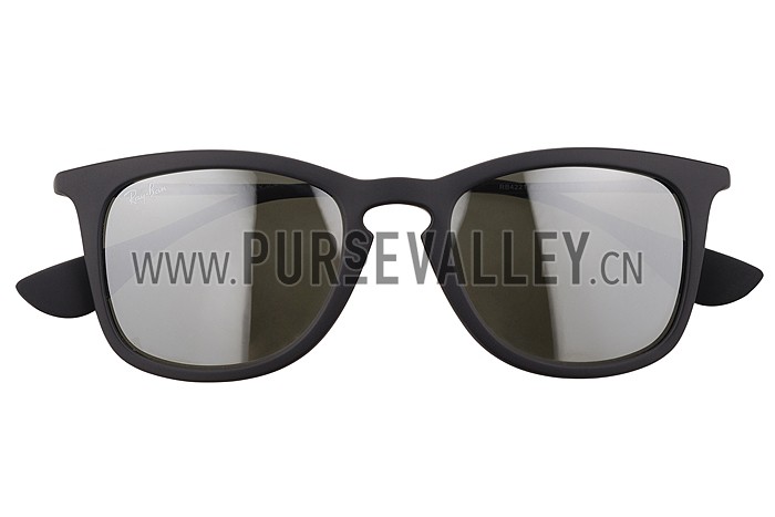 Ray Ban Wayfarer Light-Ray Black Frame Light Grey Lenses Sunglasses 308235