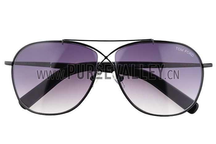 Tom Ford Eva Pilot Black Frame Sunglasses 308239