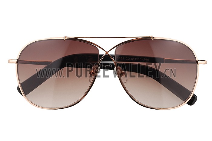 Tom Ford Eva Pilot Gold Frame Brown Lenses Sunglasses 308240