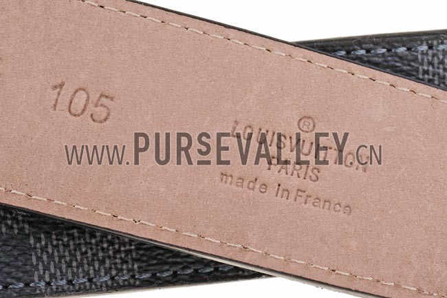 Louis Vuitton Initiales Damier Graphite Belt