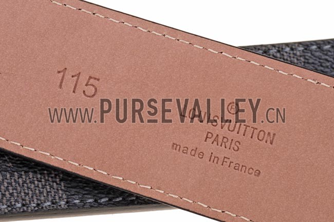 Louis Vuitton Inventeur Damier Graphite Belt
