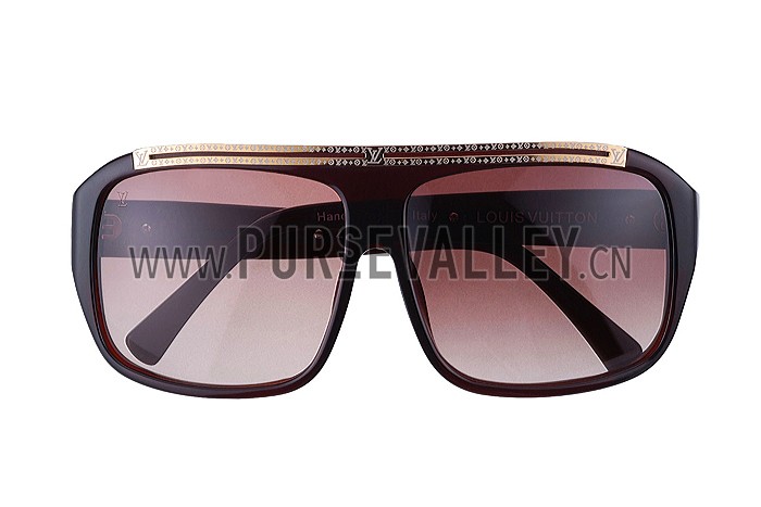 Louis Vuitton Evidence Brown Sunglasses 307857