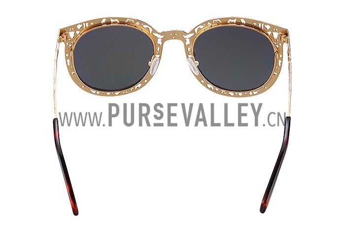 Karen Walker Fantastique Mirror Gold Yellow Lens Sunglasses 307763