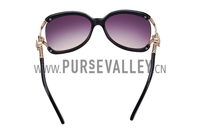 Cartier Owl Motif Black Sunglasses 307788