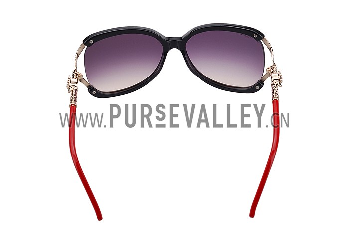 Cartier Owl Motif Red Sunglasses 307791