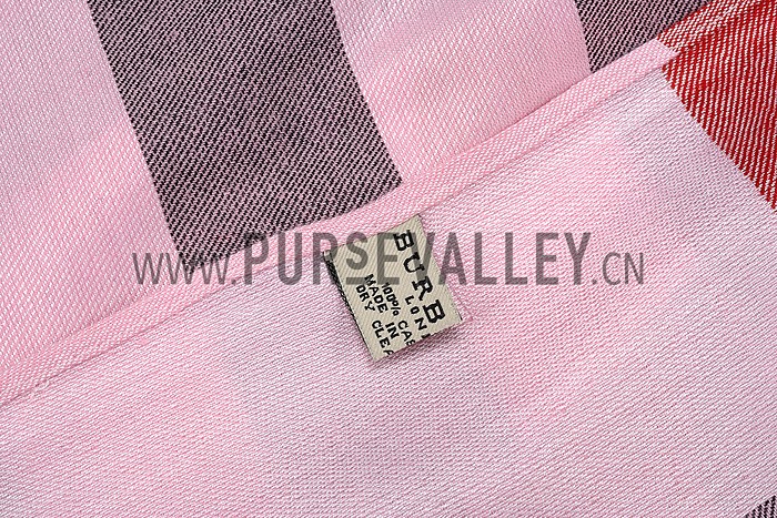 Burberry Check Bright Viola Scarf 607891