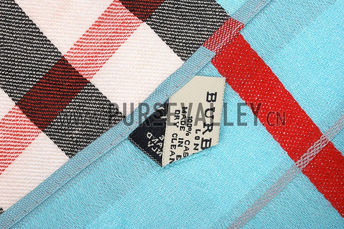Burberry Heritage Check Turquoise Scarf 607898