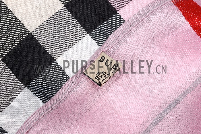 Burberry Heritage Check Bright Viola Scarf 607902