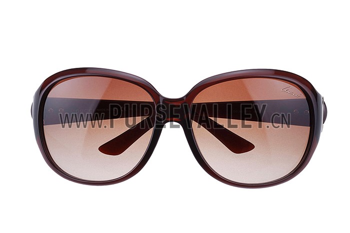 Gucci Modern Shape Brown Sunglasses 307811
