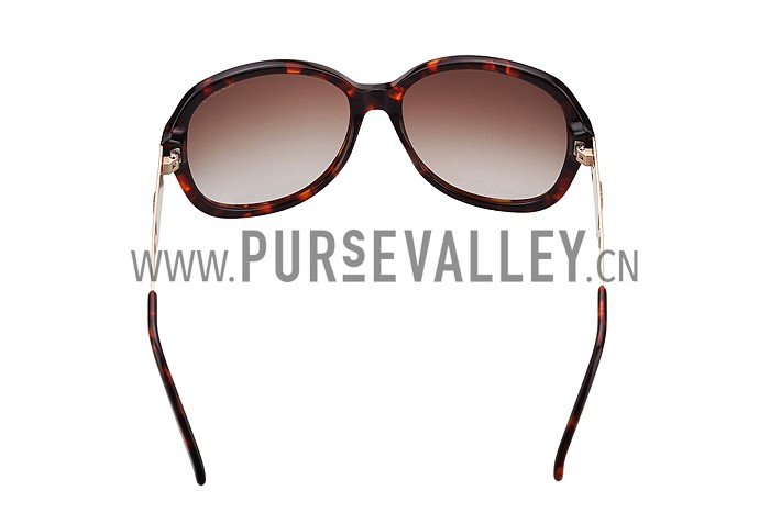 Burberry Butterfly Round Havane Sunglasses 307763