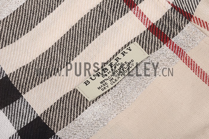 Burberry Check Beige Scarf 607958
