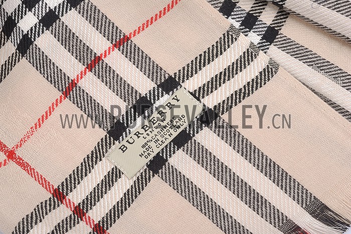 Burberry Heritage Check Beige Scarf 607965
