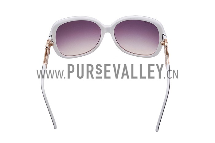 Givenchy Square Diamond Logo White Sunglasses 307829