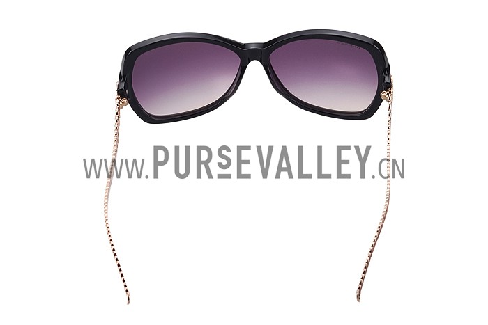 Hermes Chain Motif Black Sunglasses 307834