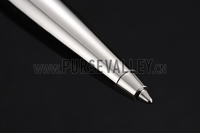 Cartier Silver Patterned Upper Body Silver Ballpoint Pen 622767