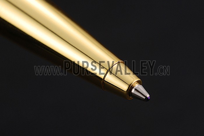 Cartier Upper Body Engraved Gold Ballpoint Pen 622775