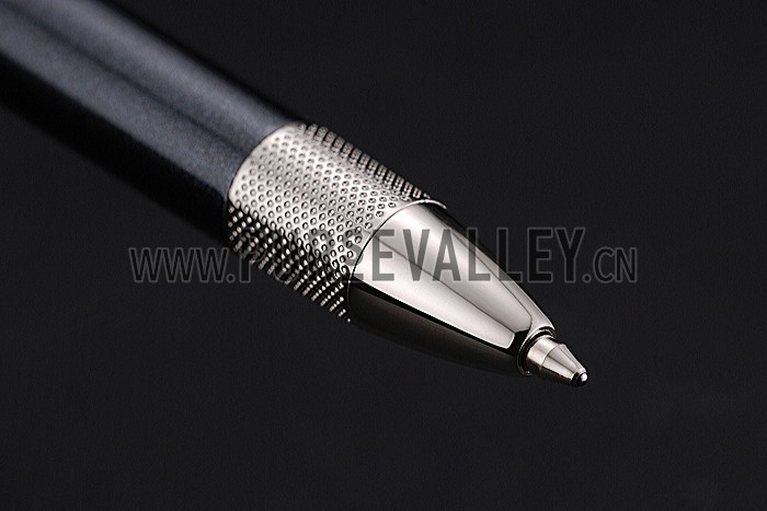 Bentley Silver Rimmed Black Ballpoint Pen 622791