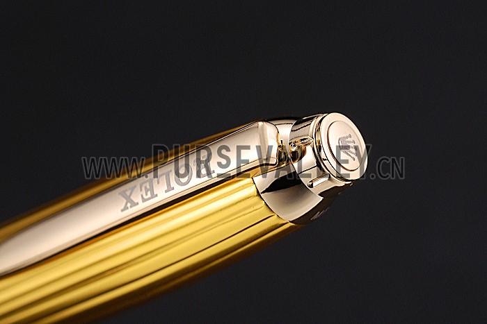 Rolex Rose Gold Rimmed Gold Ballpoint Pen 622805