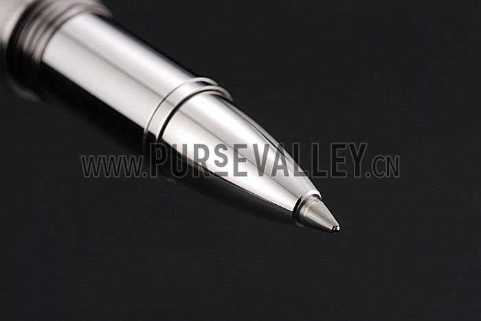 MontBlanc Starwalker Horizontally Grooved Silver Ballpoint Pen With Cap 622809
