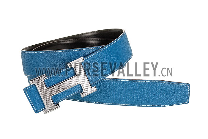 Hermes Blue With Silver 