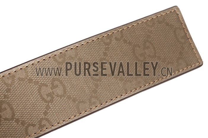 Gucci Brown Leather Belt with G Interlocking Buckle