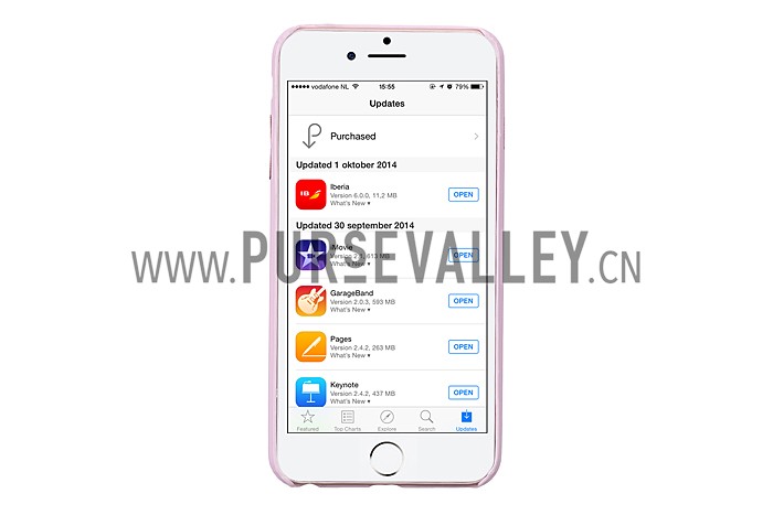 Fendi Karlito Pink Studded Case for iPhone 6 Plus/6S Plus 18926697