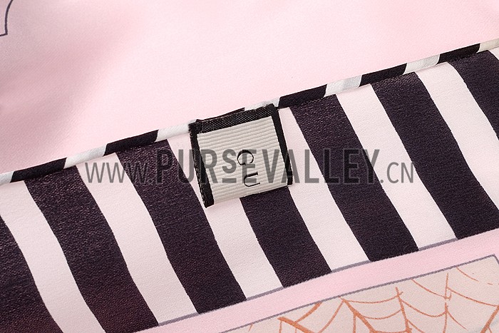 Gucci Garden Print Scarf Pink 621825