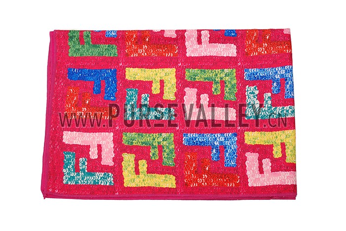 Fendi Logo Sequin Print Fuchsia 621786