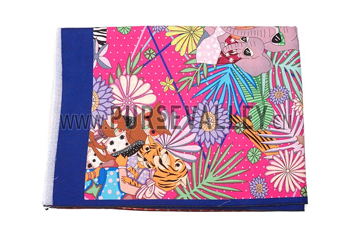 Hermes Animal Kingdom Scarf Fuchsia 621801