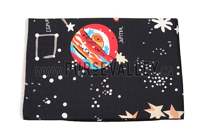 Valentino Starry Sky Scarf Black 621809