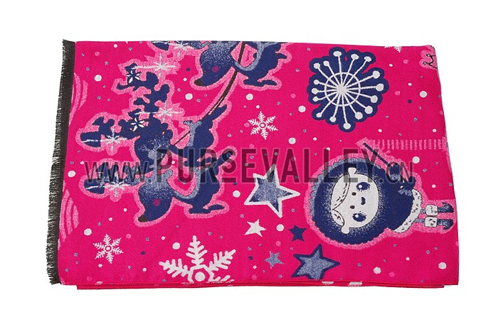 Hermes Santa Bold Print Fuchsia 621798