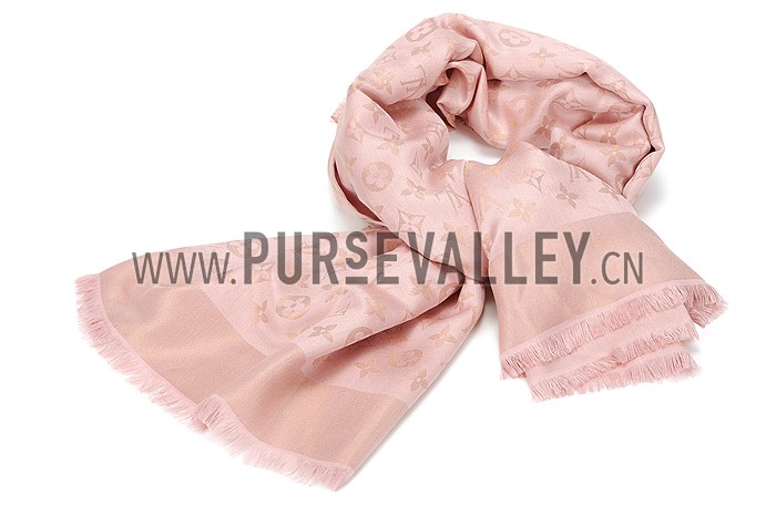 Louis Vuitton Peach Monogram Shawl 621733