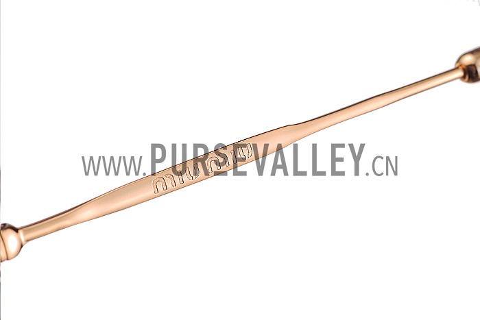 Miu Miu Square Double Frames Light Green Sunglasses 307892