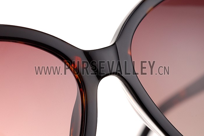 Louis Vuitton Petal Motif Tortoise Frame Sunglasses 308114