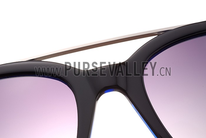 Tom Ford Terry Blue And Silver Sunglasses 308060