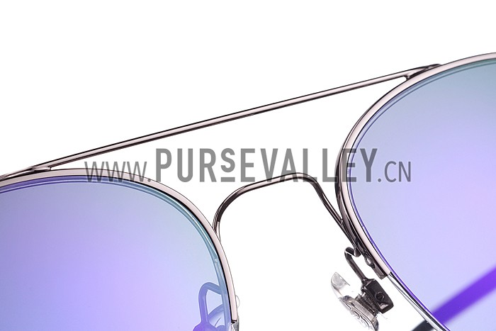 Giorgio Armani Aviator Black Lens Sunglasses 307875