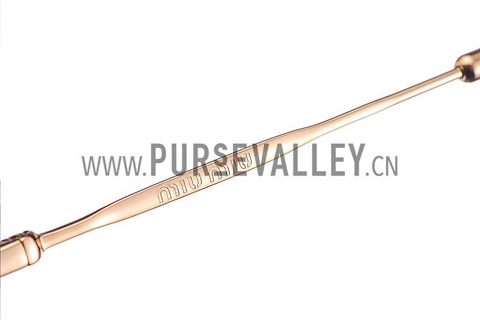 Miu Miu Noir Light Blue Full Circle Round Frames Sunglasses 307884