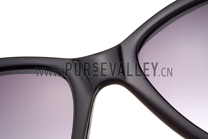 Christian Dior Cat Eye With 3 Stars Black Gold Sunglasses 308022