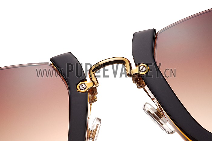 Miu Miu Cut Off Cat-Eye Orange Sunglasses 308037