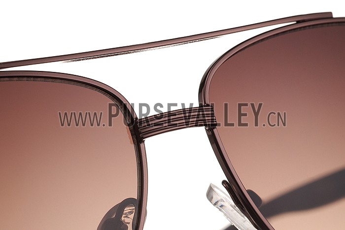 Prada Linea Rossa Brown Frame Brown Lenses Sunglasses 308154