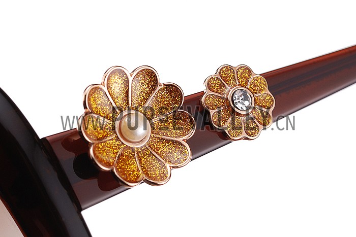 Marc Jacobs Flower Temple Brown Frames Sunglasses 307900