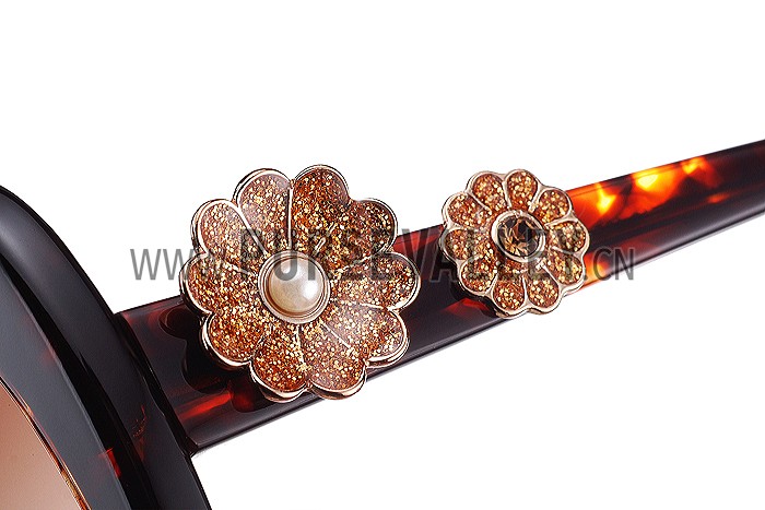 Marc Jacobs Flower Temple Havana Frames Sunglasses 307901