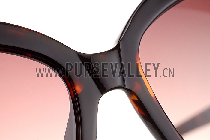 Gucci Guccissima Pattern Tortoiseshell Frame Sunglasses 308084